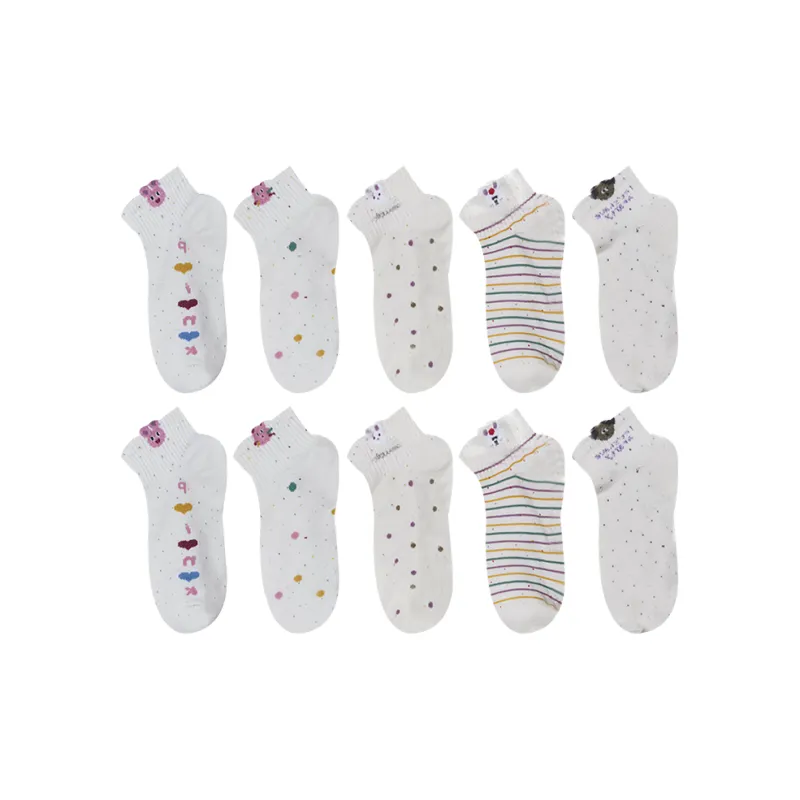 Mulong Family Ankle Socks Women's 5 Pack-12