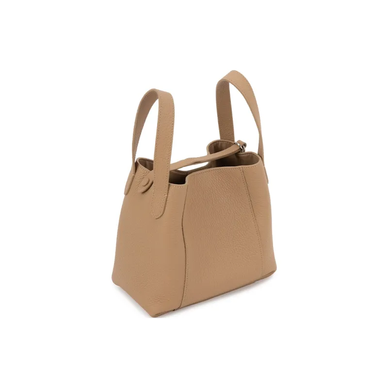 VENOF Top Grain Cow Leather Bucket Bag, Shoulder Bag, Crossbody Bag, Handbag Trumpets Women's Multicolor-1