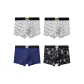 4 Pack (White Print+White Print+Blue Print+Black Print)