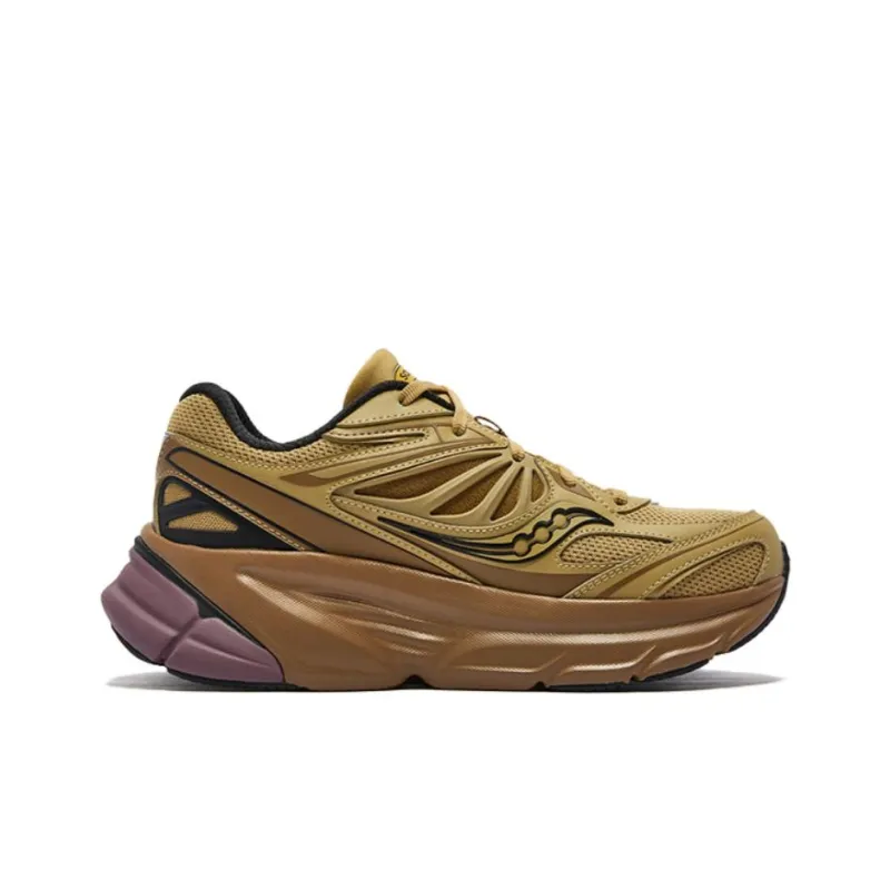 Saucony GUARD Anti Slip Wear Resistant Low Top Casual Running Shoes Unisex Gold-1