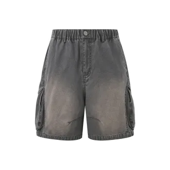 CHINISM Blackwater Series Cargo Shorts Unisex Washed Gray