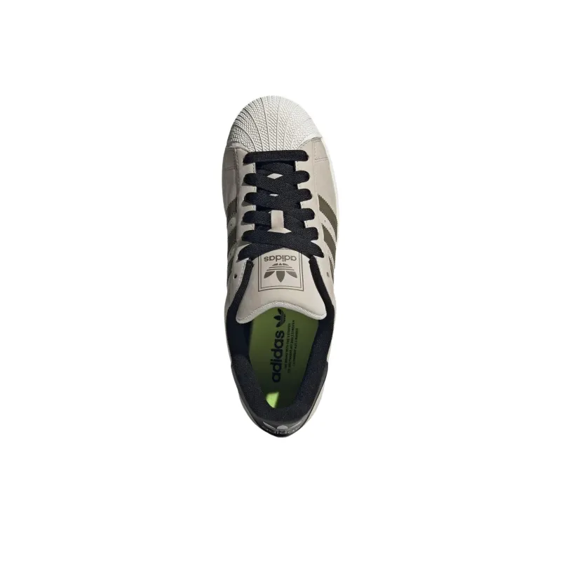 Adidas Originals Superstar 2 Anti Slip Wear Resistant Low Top Skateboard Shoes Unisex Beige-4