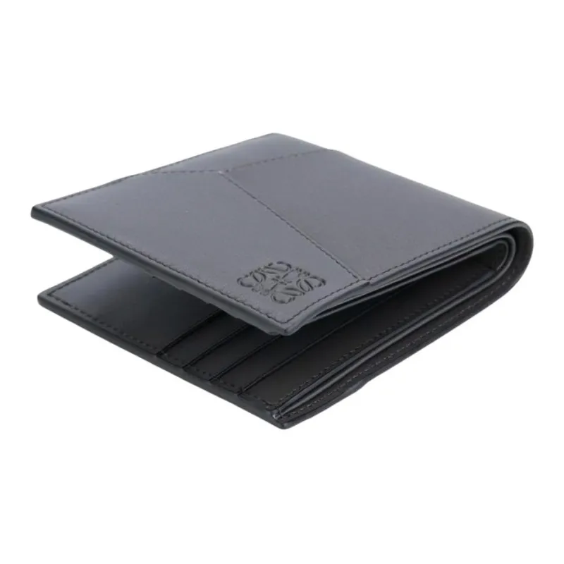 LOEWE Calfskin Wallet Men's Dark Gray-4