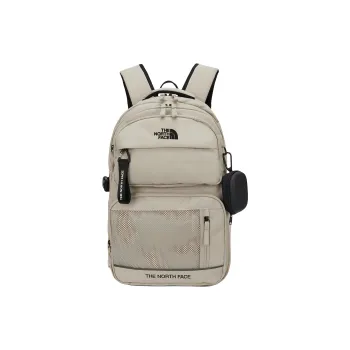THE NORTH FACE Polyester Backpack Regular Unisex Light Beige