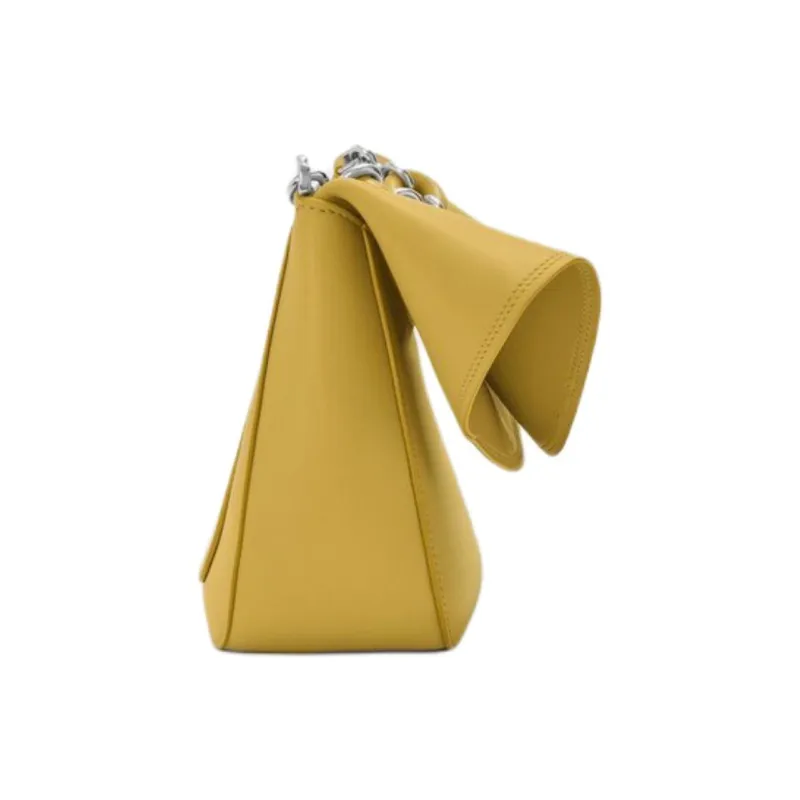 LOEWE Calfskin Shoulder Bag, Crossbody Bag, Handbag Medium Size Women's Ginger Yellow-5