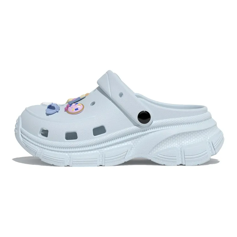 LATE TIME Women's Summer Eva Platform Height Increasing, Anti Collision Closed Toe Slippers-2