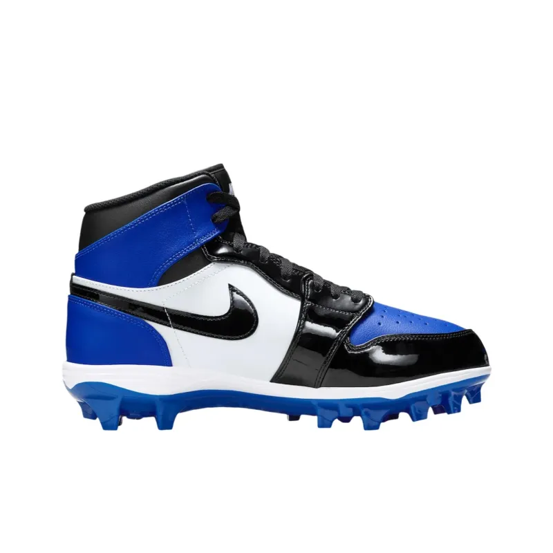 Jordan Air Jordan 1 Anti Slip Wear Resistant Rugby Shoes Unisex White Blue-1