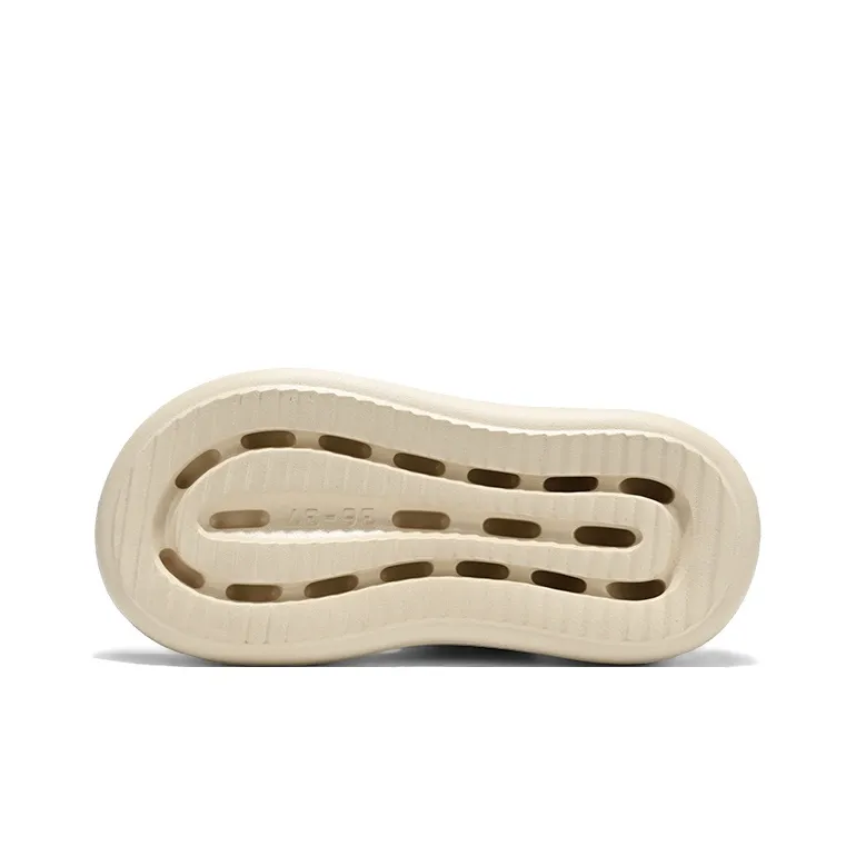 Binary EVA Slip Resistant Abrasion Resistant Slide Slippers Women's Beige-3