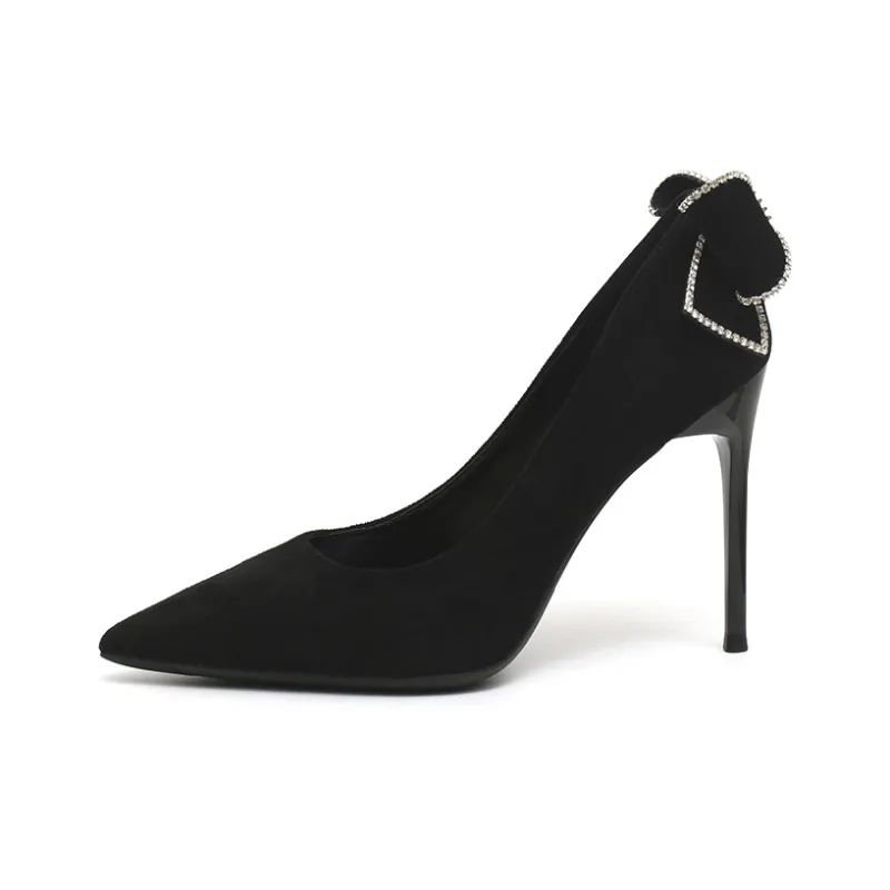MCKP Slim Heel High Heels 6cm Women's Black-0