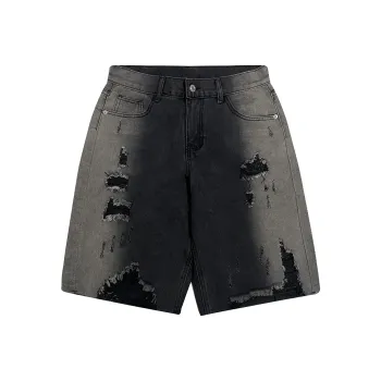 Zomuros Denim Shorts Unisex Black