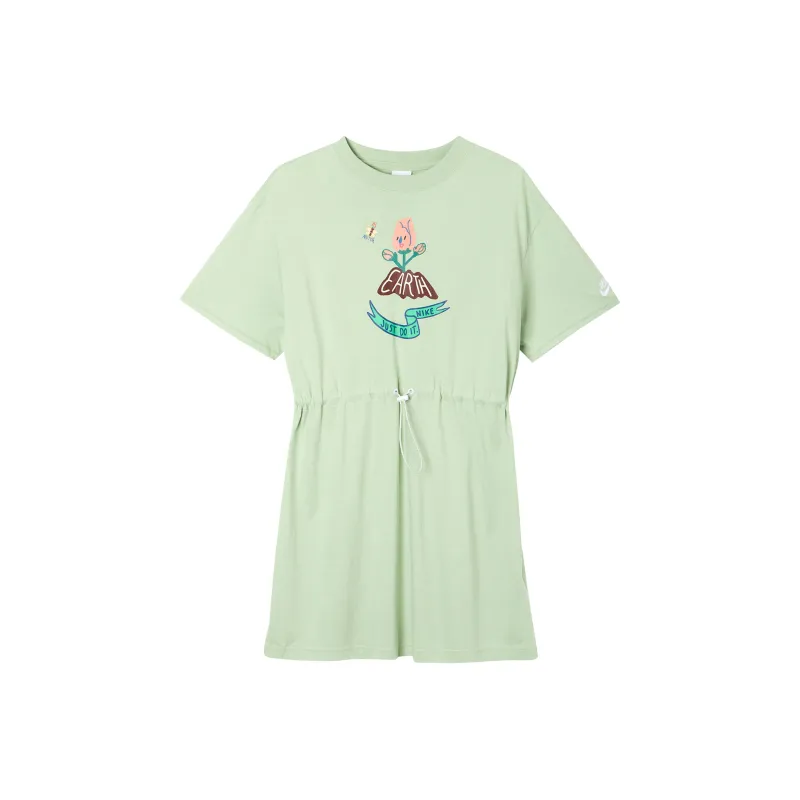 Nike Short Sleeved Dress Women's Light Green-3