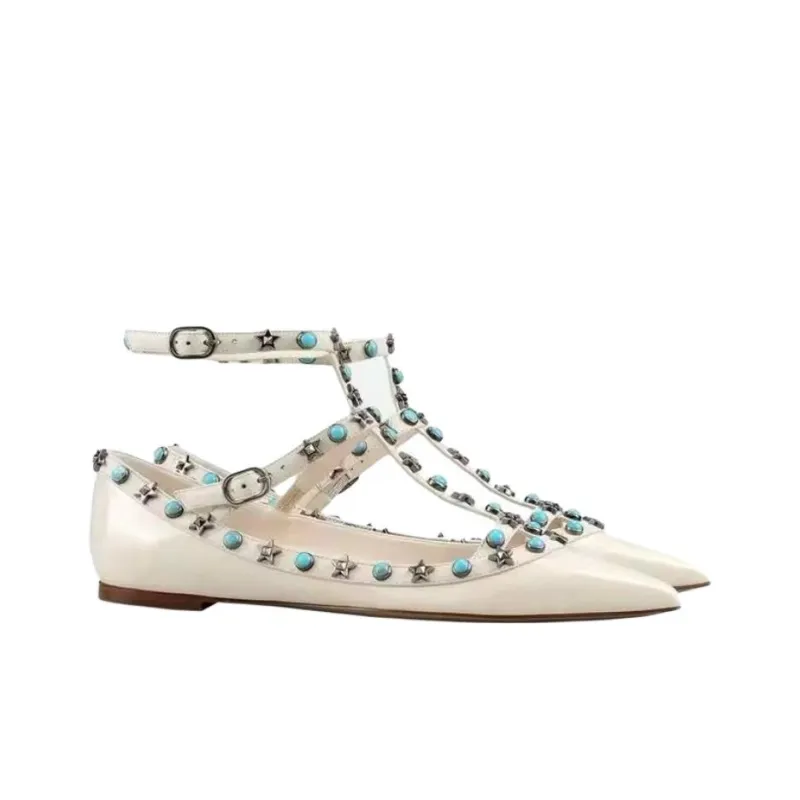 Valentino Casual Single Shoes Women's Beige-1