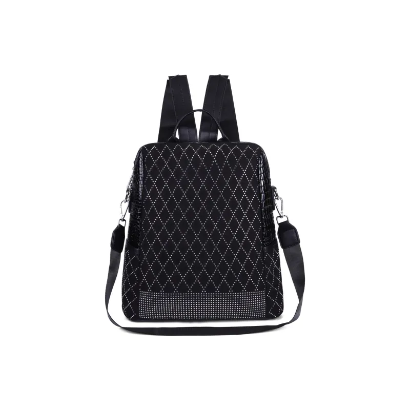 Kewuku PU Backpack Women's Black-0