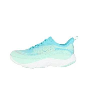 HOKA ONE ONE SKYFLOW Shock Absorbers With Slip Resistant Features Low Top Running Shoes Women's Green Blue