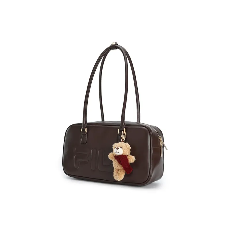 FILA ORIGINALE PU Shoulder Bag Women's Chocolate Brown-1