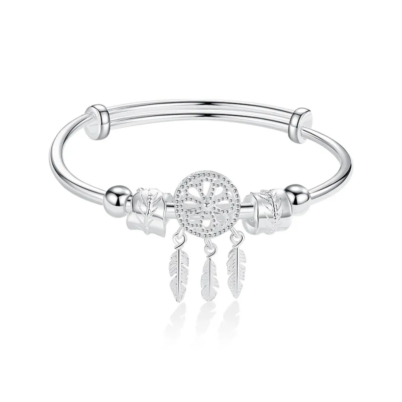 Fu Ru Ji S999 Fine Silver Bangles Women's-0