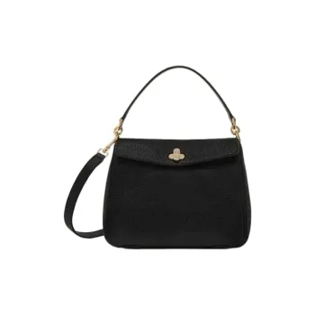 Furla Danae Cow Leather Tofu Bag, Shoulder Bag, Crossbody Bag, Handbag Trumpets Women's Black