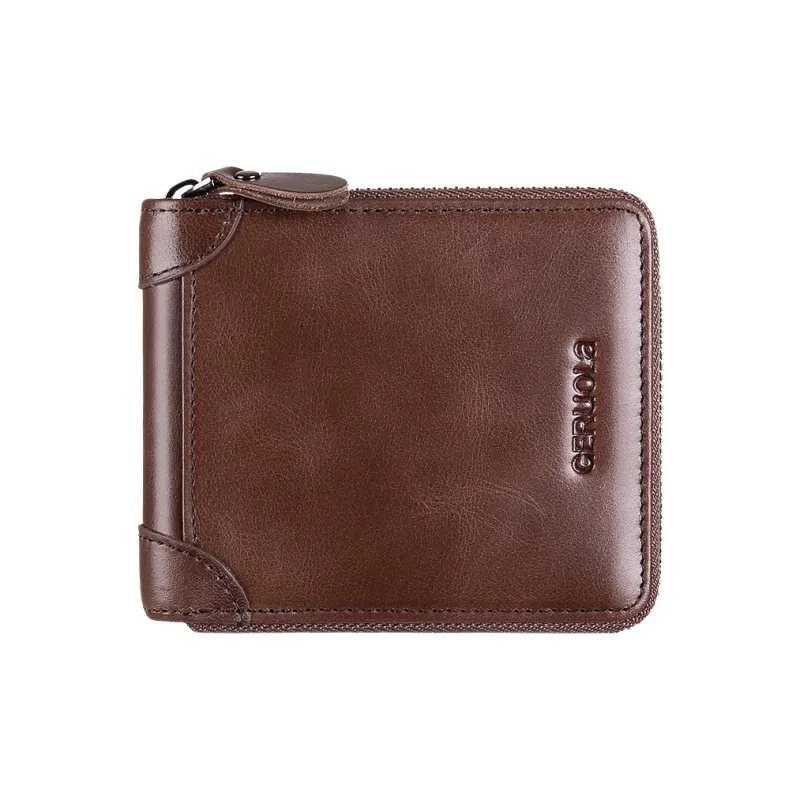 Gorora Top Grain Cow Leather Wallet Men's Multicolor-0