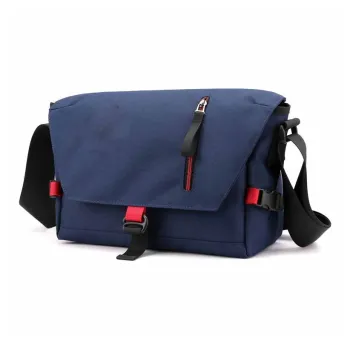 Boniu Nylon Crossbody Bag, Shoulder Bag Regular Men's Dark Blue/Black/Gray