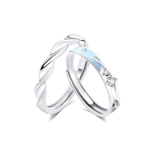 KUMET Sterling Silver Rings Unisex