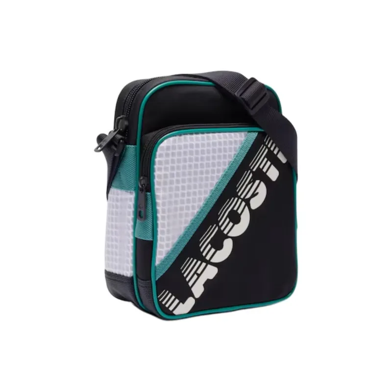 LACOSTE Nylon Shoulder Bag, Crossbody Bag Men's Multicolor-1