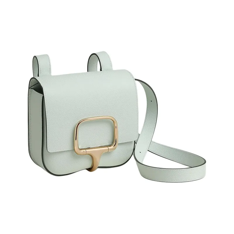 HERMES Della Cavalleria Epsom Calfskin Shoulder Bag Mini Women's Spicy Mint Green-1