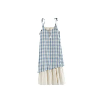FLIM Slip Dresses Women's Blue