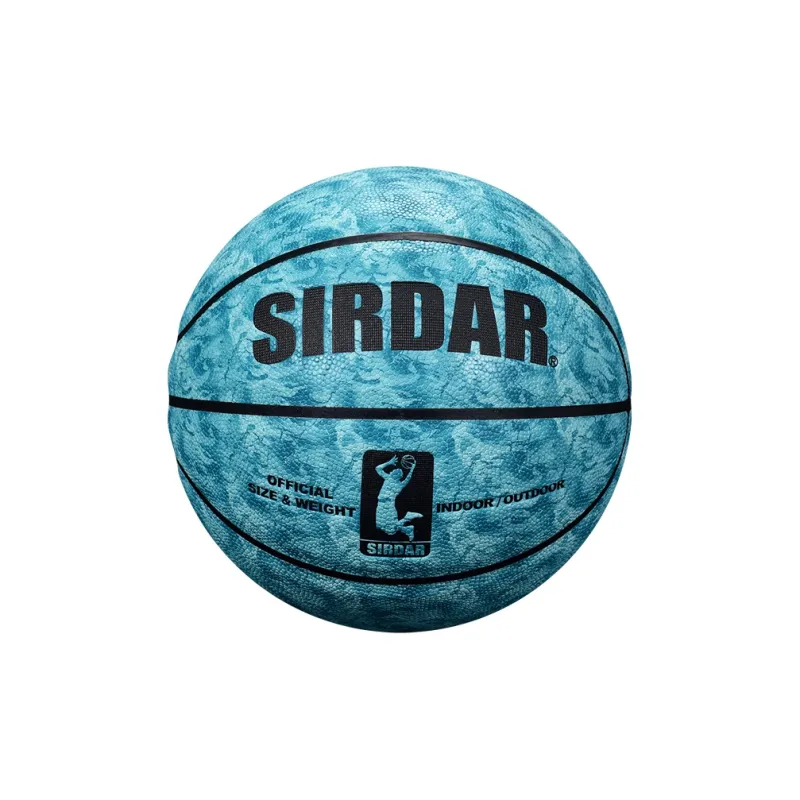 SIRDAR PU Basketball Ink Splatter Cyan Size 7 Standard Ball Street Unisex-0