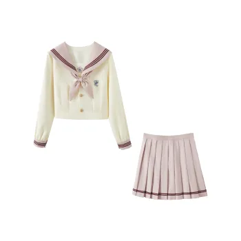 KAZAN Uniforms Women's Dusty Pink Long Sleeved Sailor Suit