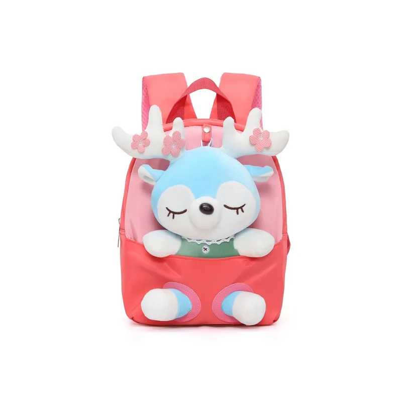 Rainbow Girl Nylon Fabric Backpack Kids' Multicolor-7