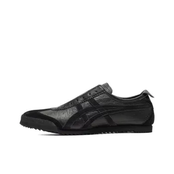 Onitsuka Tiger Mexico 66 Slip On Deluxe Anti Slip Wear Resistant Low Top Casual Shoes Unisex Black