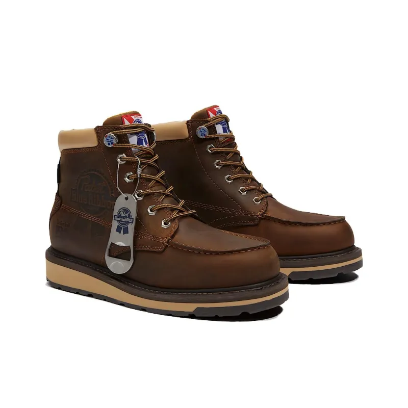 PABST BLUE RIBBON x Timberland PRO Short Outdoor Boots Men's Brown-3