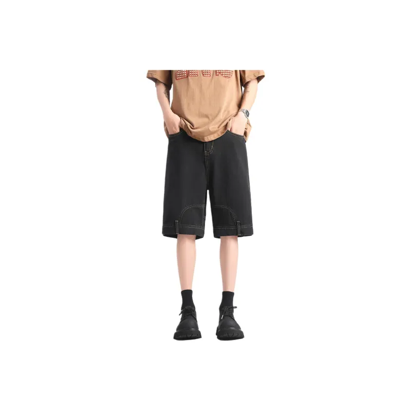 Emoji Denim Shorts Unisex-5