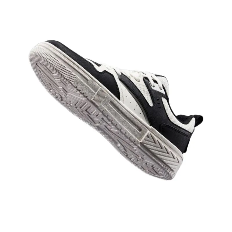Erke Yang Fan Anti Slip And Wear Resistant Lightweight Low Top Skateboard Shoes Men's White Black-2