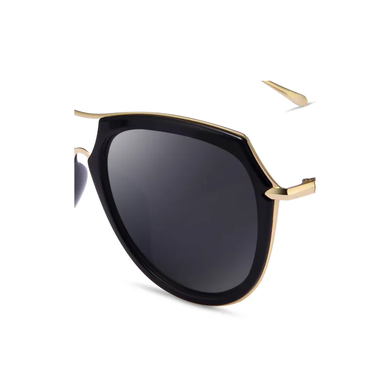 VEGOOS TR/Memory Plastic Metal Irregular Shape Sunglasses Women's-2