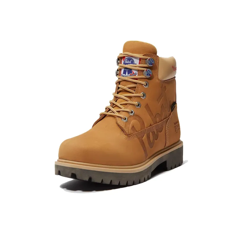 PABST BLUE RIBBON x Timberland PRO Abrasion Resistant Short Outdoor Boots Men's Brown-2