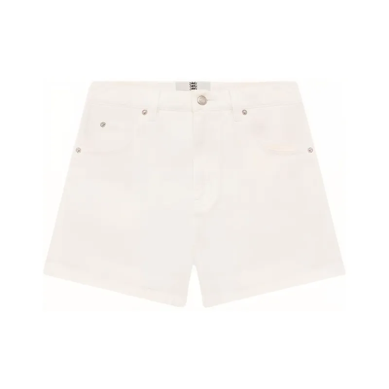 KENT&CURWEN SS25 Denim Shorts Women's White-0