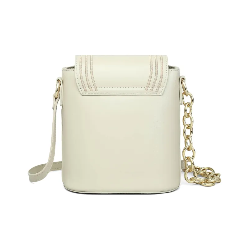 C°BANNER Cow Leather Crossbody Bag, Shoulder Bag Regular Women's Ecru-3