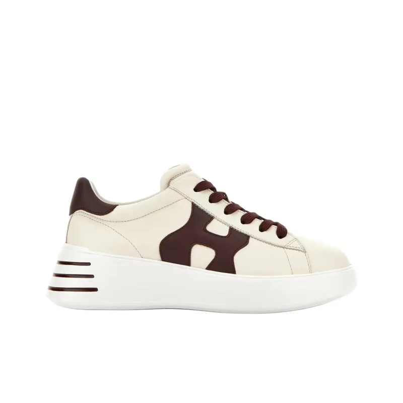 HOGAN Rebel Low Top Casual Shoes Women's Ivory-1