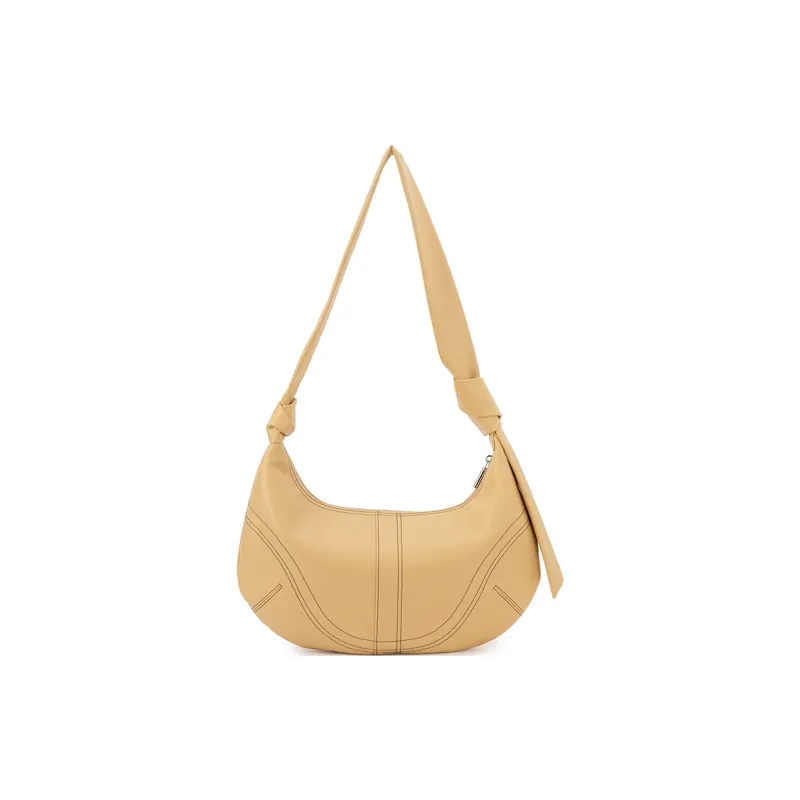 VENOF Cow Leather Crossbody Underarm Crescent Moon Dumpling Shoulder Bag Medium Size Women's Multicolor-14