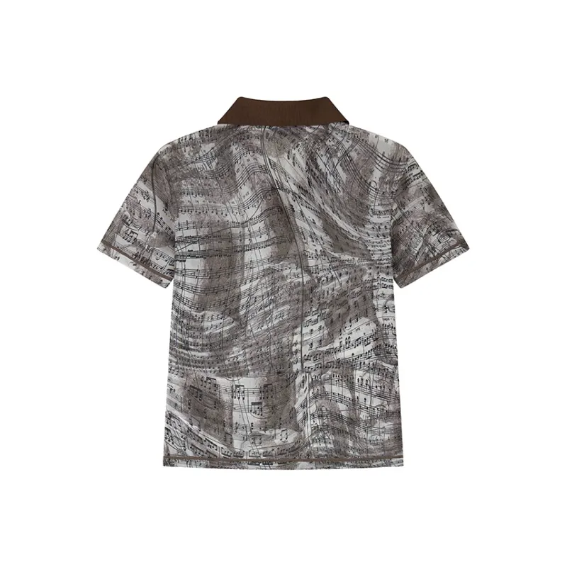 WULISHAONIAN T Shirts Unisex Floral Khaki-1