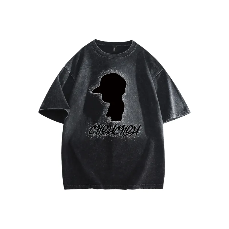 CHOUCHOUS Drop Shoulder Sleeve T Shirt Women's-0