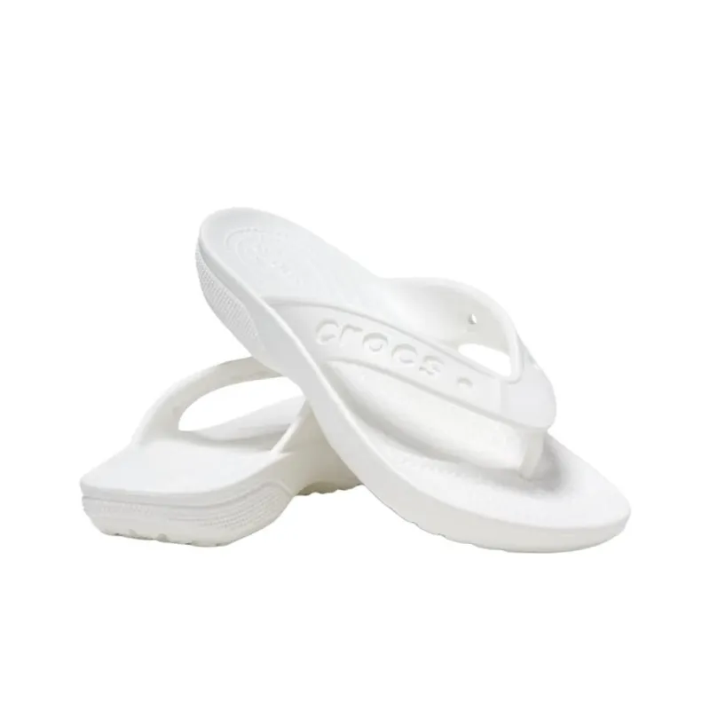 Crocs Baya 2 Slip Resistant Flip Flops Unisex White-4