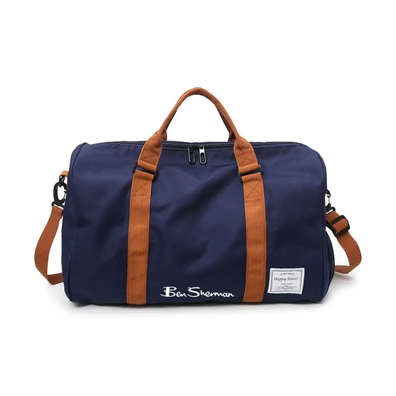 BEN SHERMAN Nylon Crossbody One Shoulder Travel Bag Unisex Multicolor-5