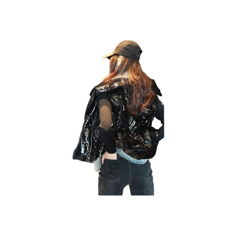 GIMING Down Jacket Women's Black/Blue-4