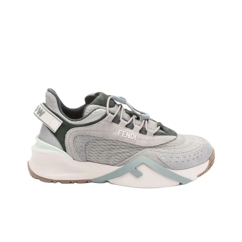 FENDI Flow Low Top Casual Shoes Women's Gray-1