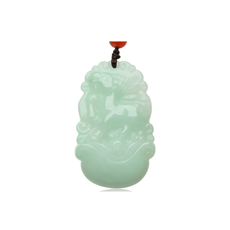 Oriental Jade Glutinous Jade Jadeite Necklaces Unisex-35