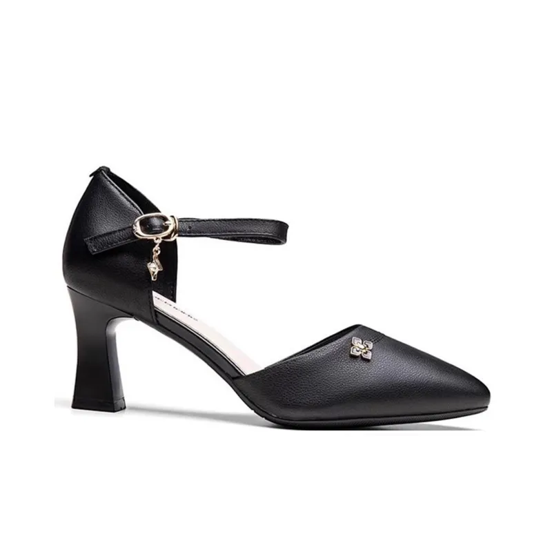 Spider King Block Heel High Heels Women's-8