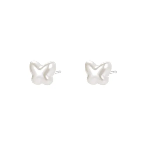 ALI THE FOX 999 Fine Silver Stud Earrings Women's