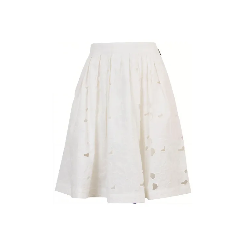 MSGM Sangallo lace Skirt-0